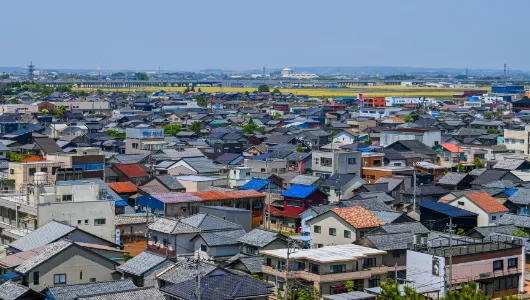 丸岡城天守からの町並み